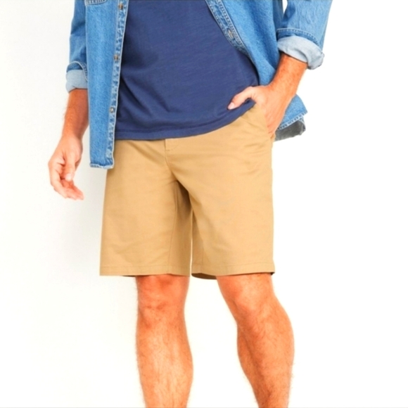 NEW Old Navy Ultimate Slim Chino Shorts Light Khaki Classic Outdoors Casual Golf - Picture 12 of 13